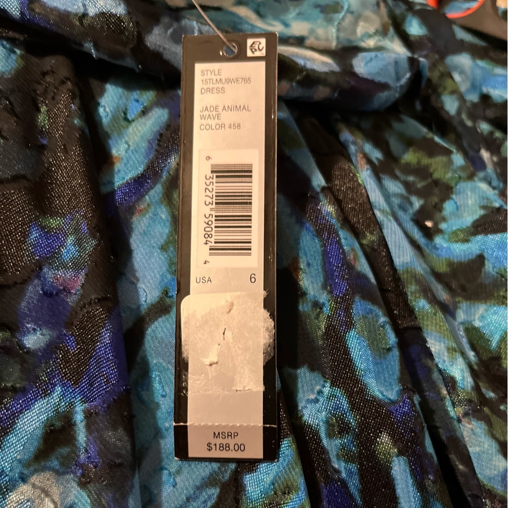 Tahari Jade Animal Wave Color Maxi Dress - Picture 5 of 14